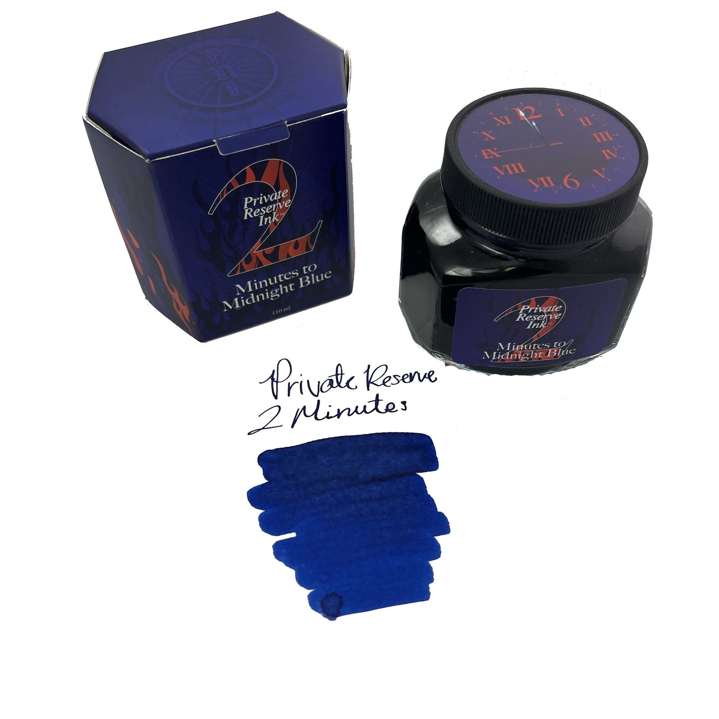 Private Reserve Limited Edition Two Minutes to Midnight Blue Bottled Ink - 110ml