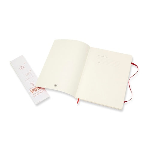 Moleskine Classic Colored X-Large Hardcover Ruled Notebook - Scarlet Red