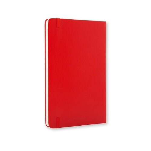 Moleskine Classic Colored Pocket Ruled Hardcover Notebook - Red