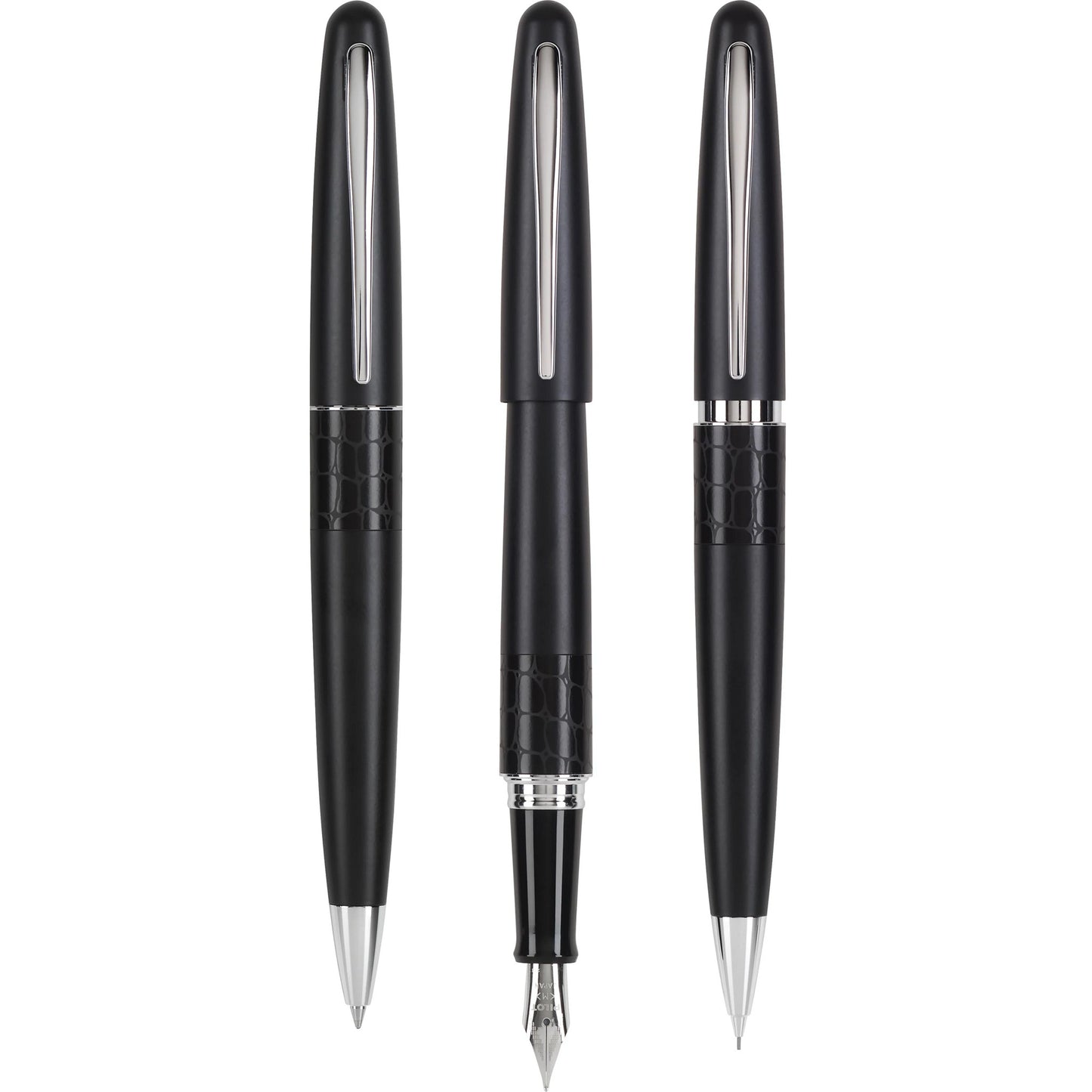 Pilot Metropolitan 3 Piece Set - Black Crocodile