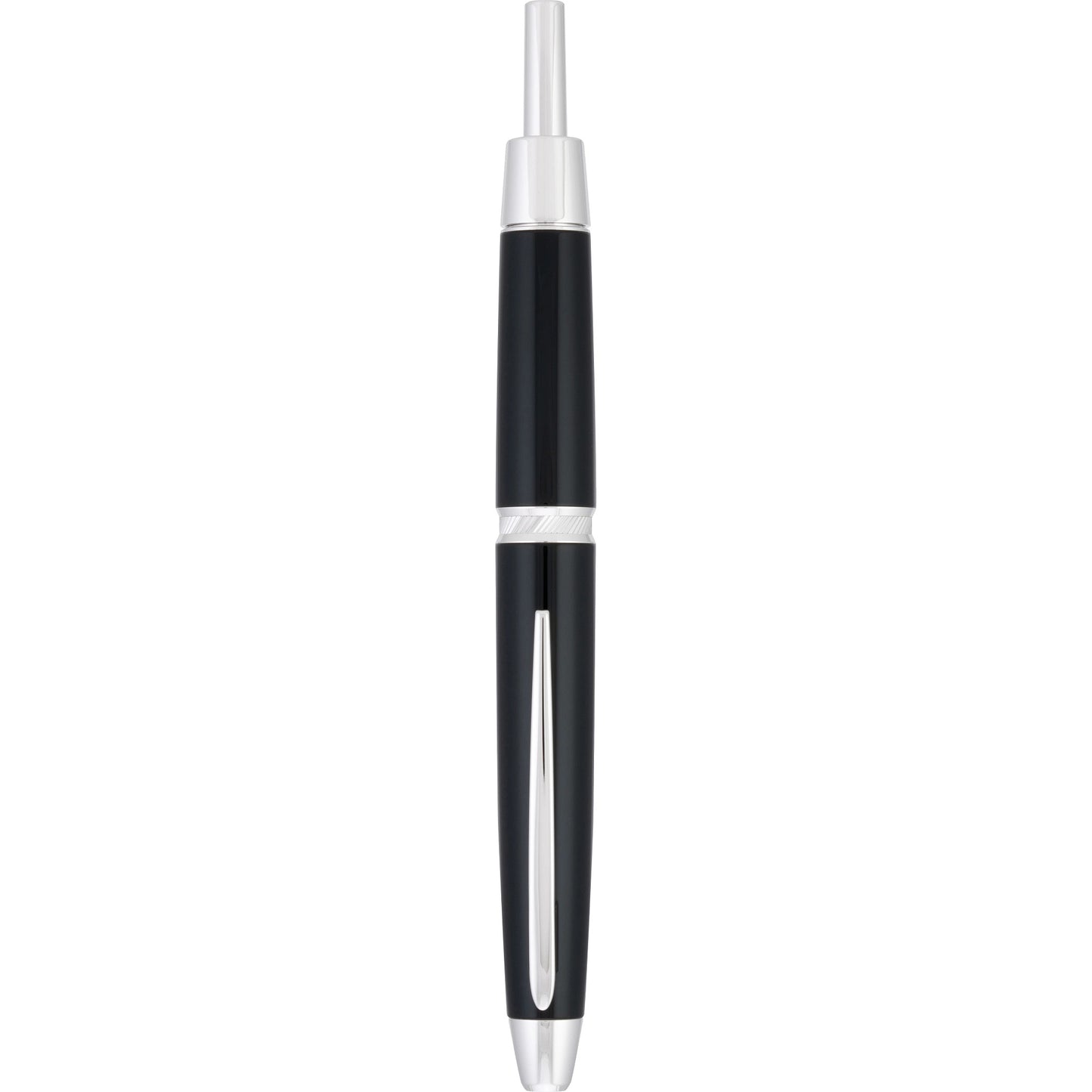 Pilot LS Vanishing Point Fountain Pen - Black with Rhodium Trim