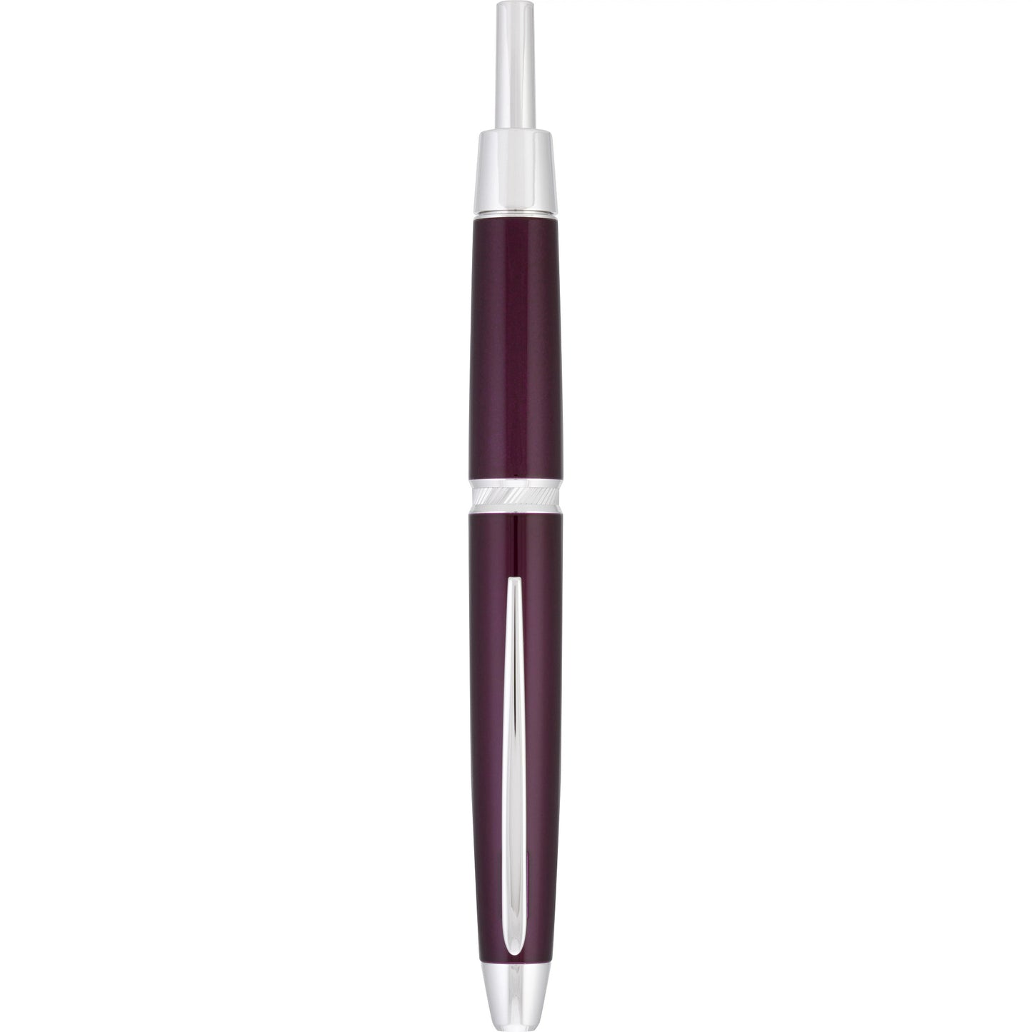Pilot LS Vanishing Point Fountain Pen - Burgundy with Rhodium Trim