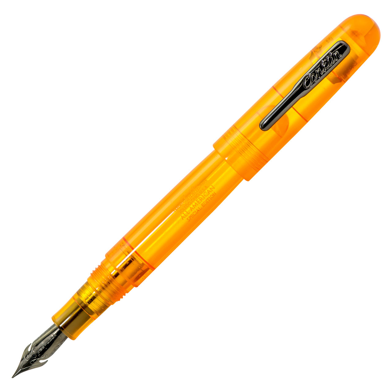Conklin All American Fountain Pen - Demo Orange Eyedropper (Special Edition)