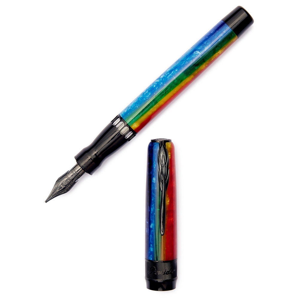 Pineider Arco Fountain Pen - Stilo Rainbow with 14k Gold Nib