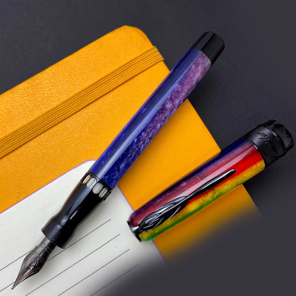 Pineider Arco Fountain Pen - Stilo Rainbow with 14k Gold Nib