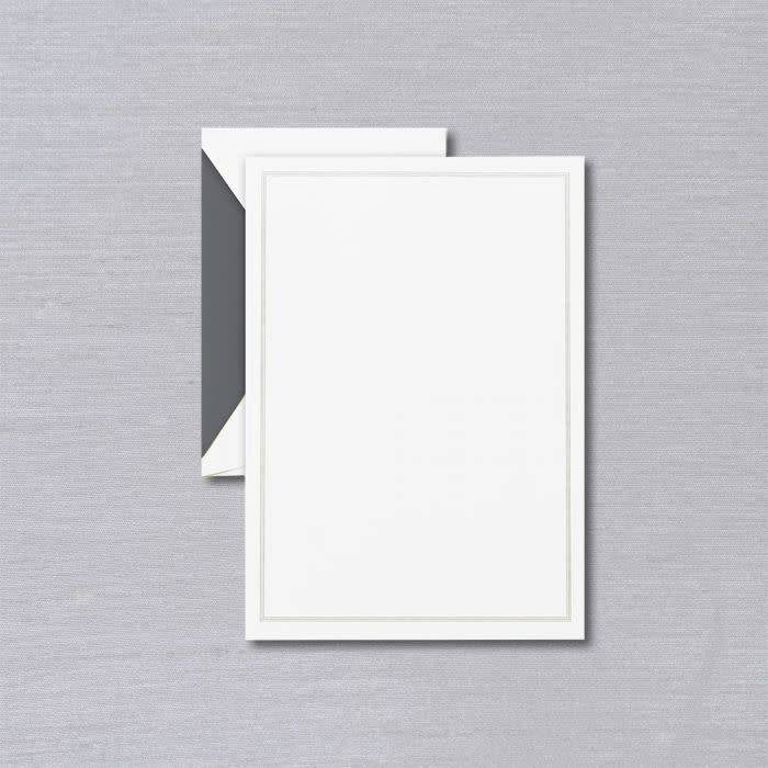 Crane Charcoal Triple Hairline Frame Half Sheet (20 ea)