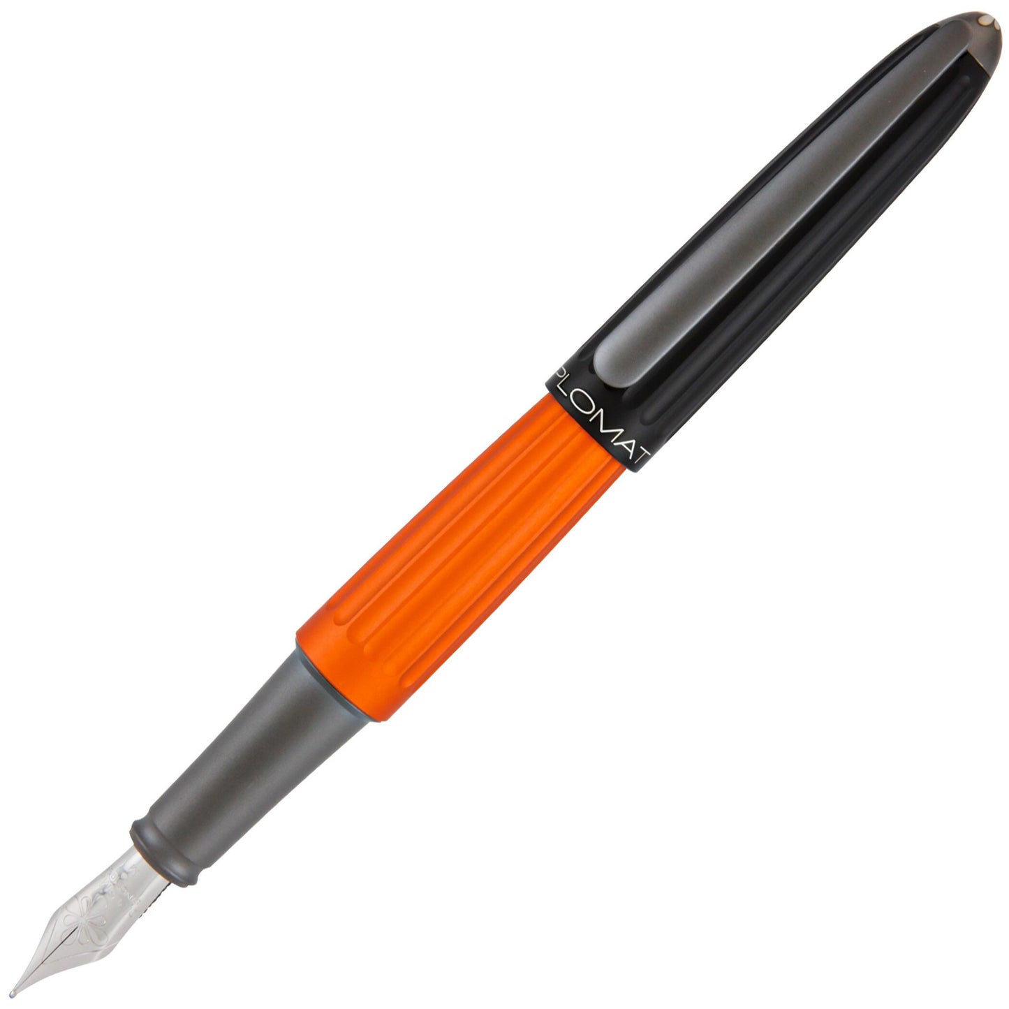 Diplomat Aero Fountain Pen - Black/Orange (Discontinued)