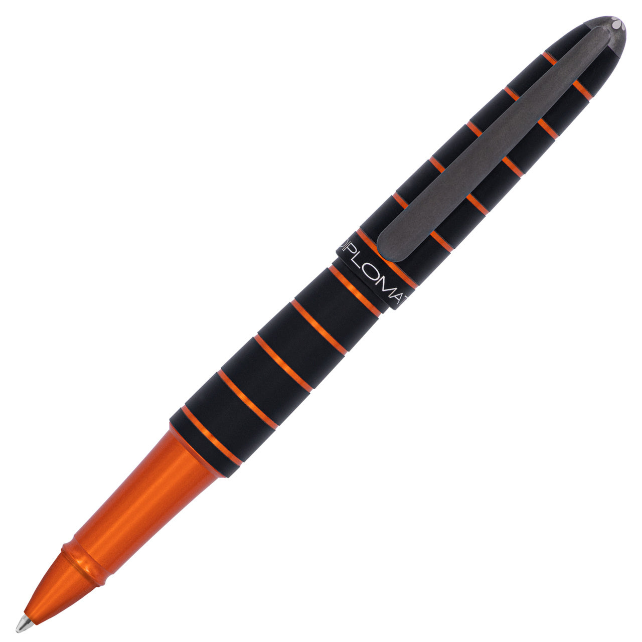 Diplomat Elox Ring Rollerball - Black and Orange (Discontinued)