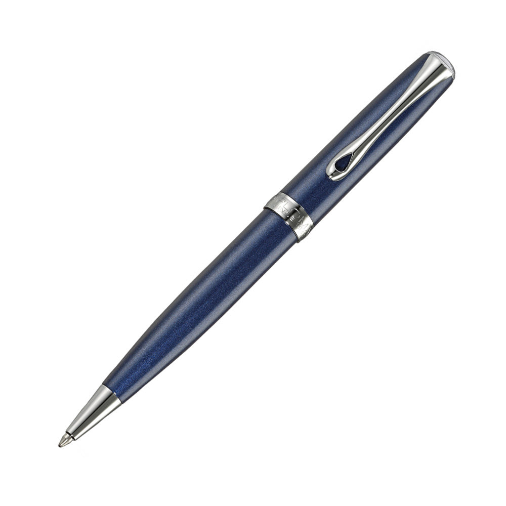 Diplomat Excellence A2 Ballpoint - Midnight Blue and Chrome Trim