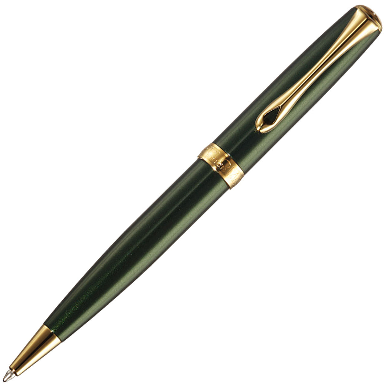 Diplomat Excellence A2 Ballpoint - Evergreen with Gold Trim
