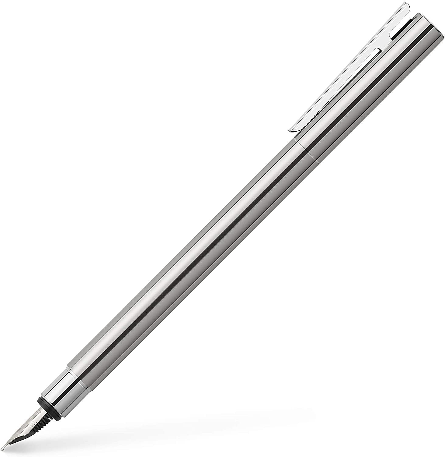 Faber-Castell Neo Slim Fountain Pen Polished Stainless Steel