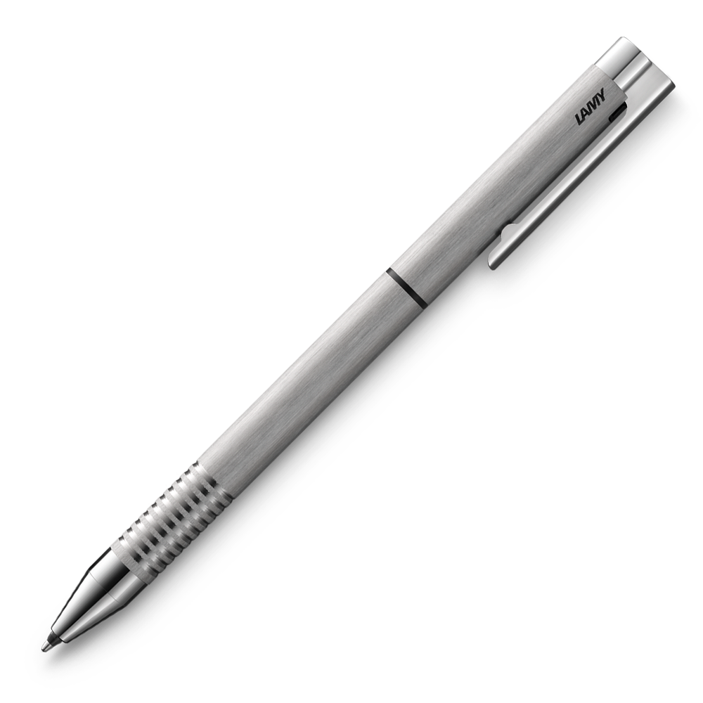 LAMY logo Twin Pen - Brushed Stainless Steel