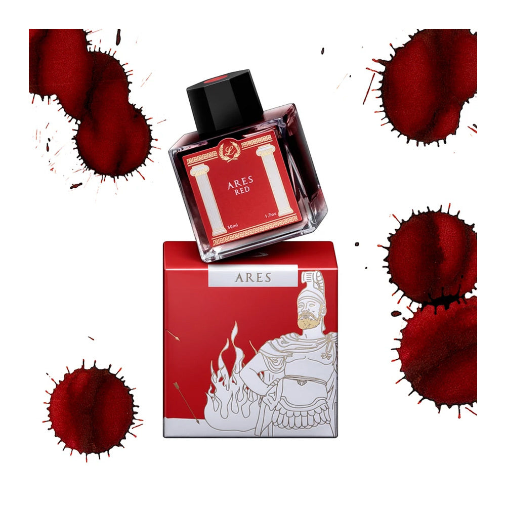 Laban Ares Dark Red Bottled Ink - 50ml