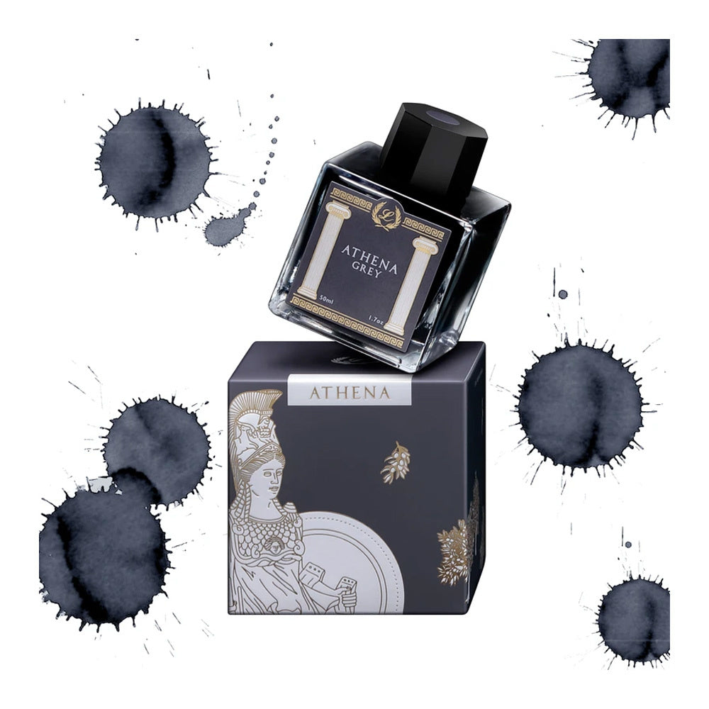 Laban Athena Dark Grey Bottled Ink - 50ml