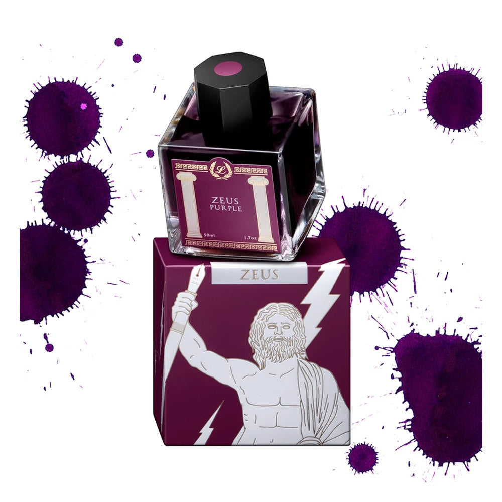 Laban Zeus Dark Purple Bottled Ink - 50ml