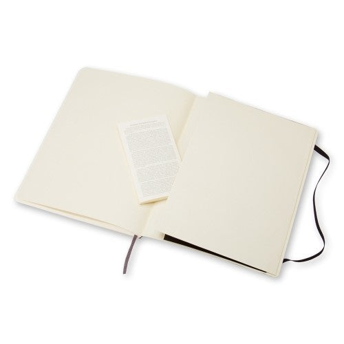 Moleskine Classic Colored Softcover X-Large Squared Notebook - Black