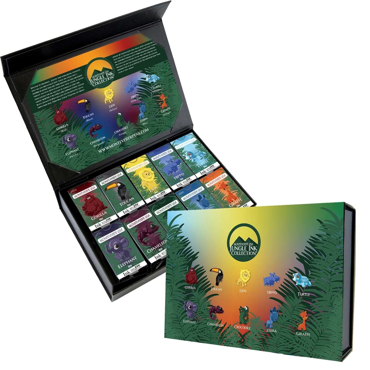 Monteverde Jungle Collection Bottled Ink (10 Piece Set)