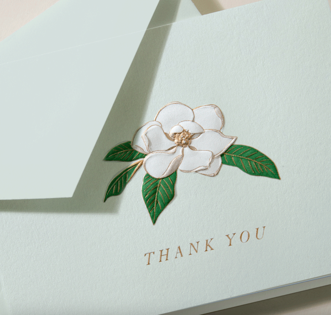 Crane Magnolia Thank You Note (10 ea)