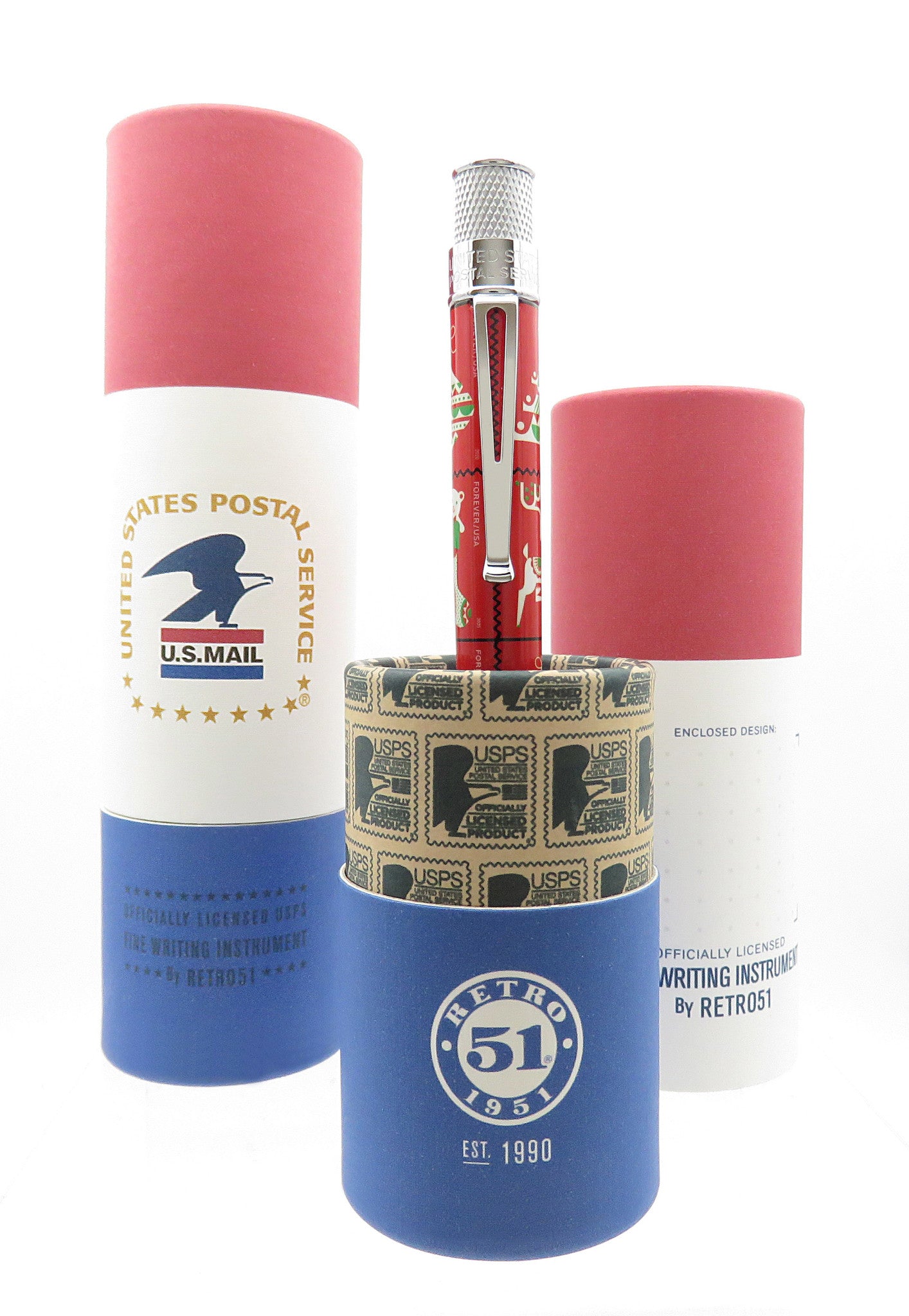 Retro 51 Collection Tornado Rollerball - Holiday Stamp (U.S. Postal Service)
