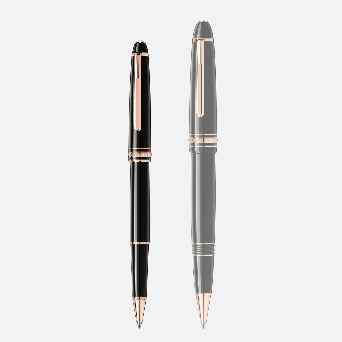 Montblanc Rollerball - Black with Rose Gold Trim (Meisterstück Classique)
