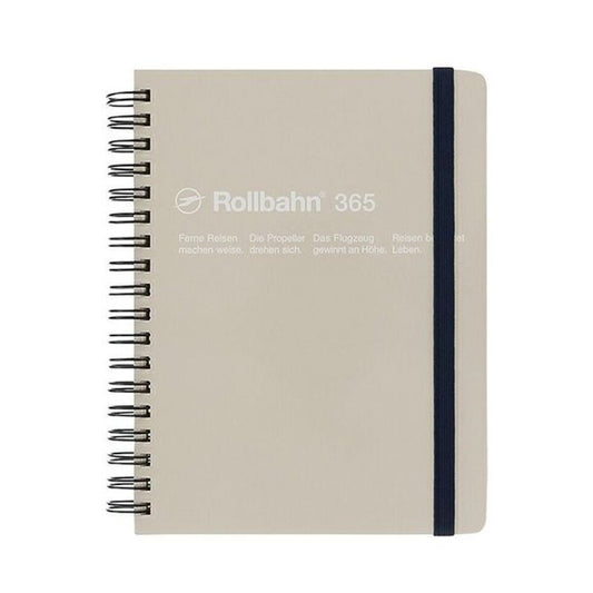 Delfonics Rollbahn Spiral L Free Diary - Greige