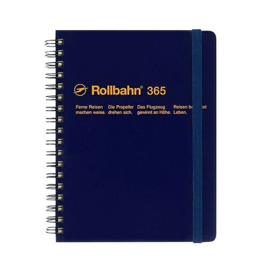 Delfonics Rollbahn Spiral L Free Diary - Dark Blue