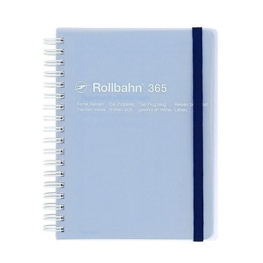Delfonics Rollbahn CLEAR Spiral L Free Diary - Blue