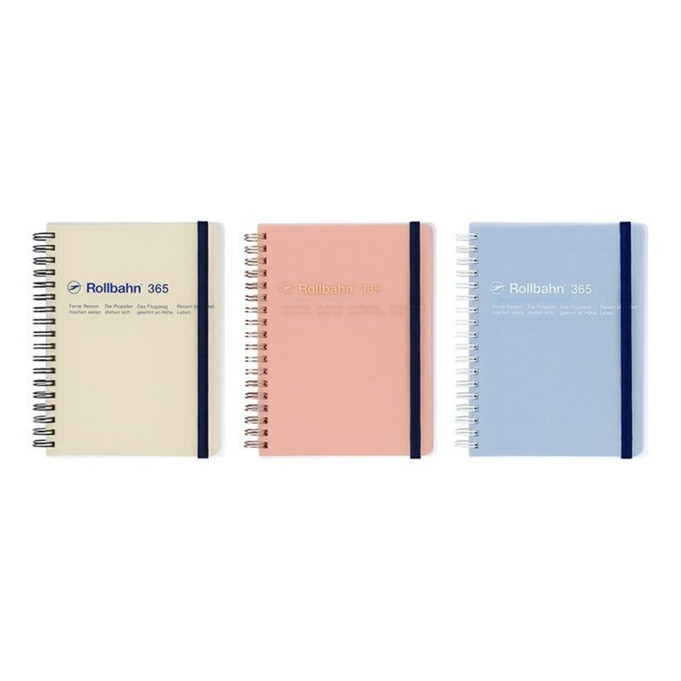 Delfonics Rollbahn CLEAR Spiral L Free Diary - Pink