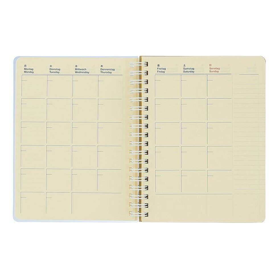 Delfonics Rollbahn CLEAR Spiral L Free Diary - Pink