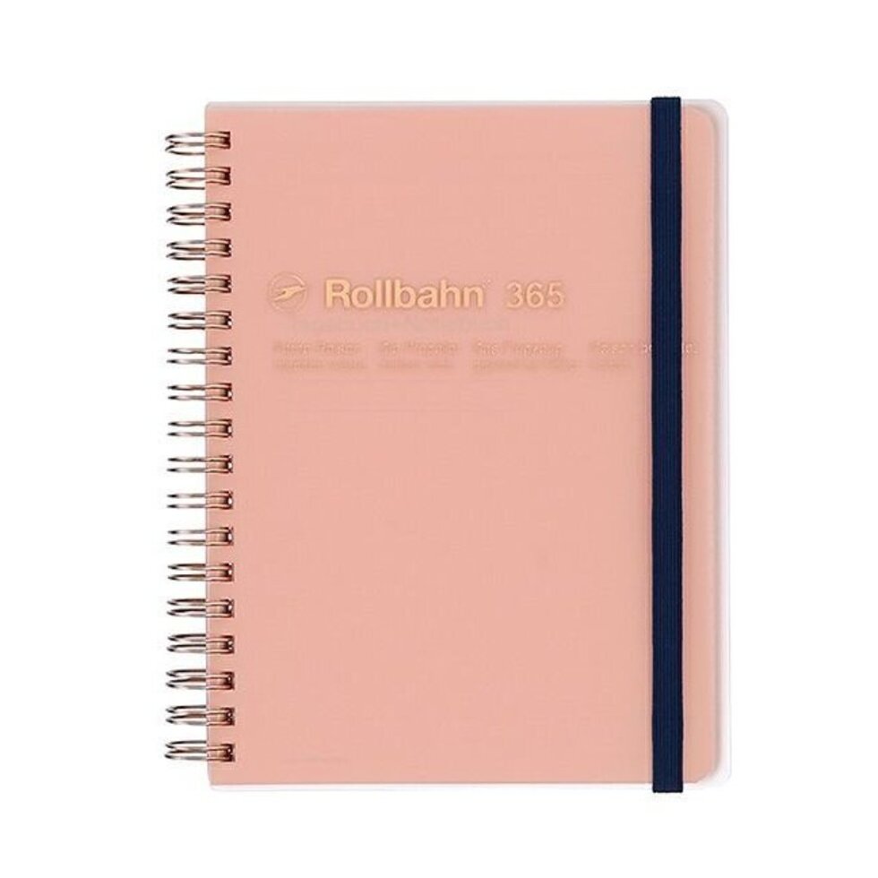 Delfonics Rollbahn CLEAR Spiral L Free Diary - Pink