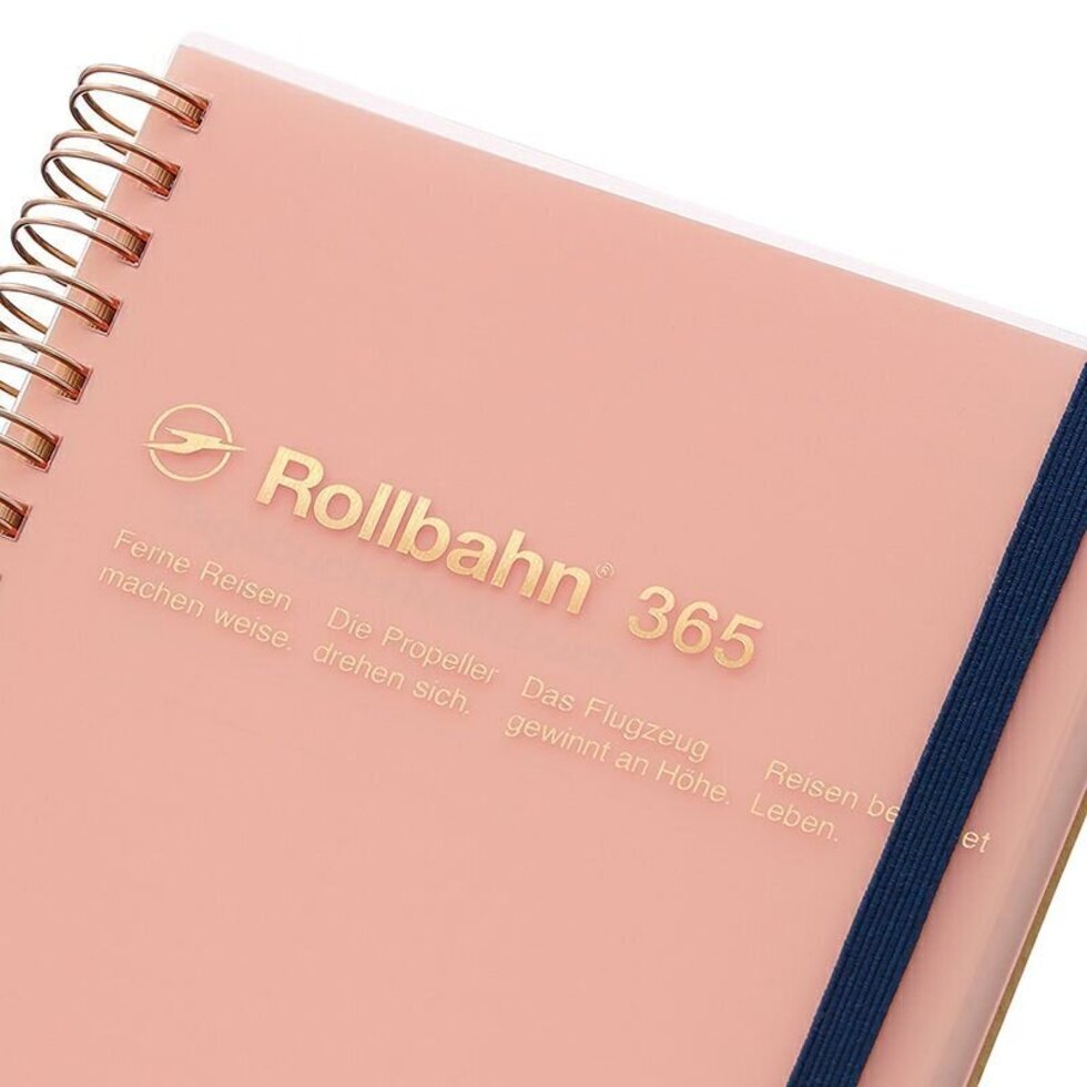 Delfonics Rollbahn CLEAR Spiral L Free Diary - Pink