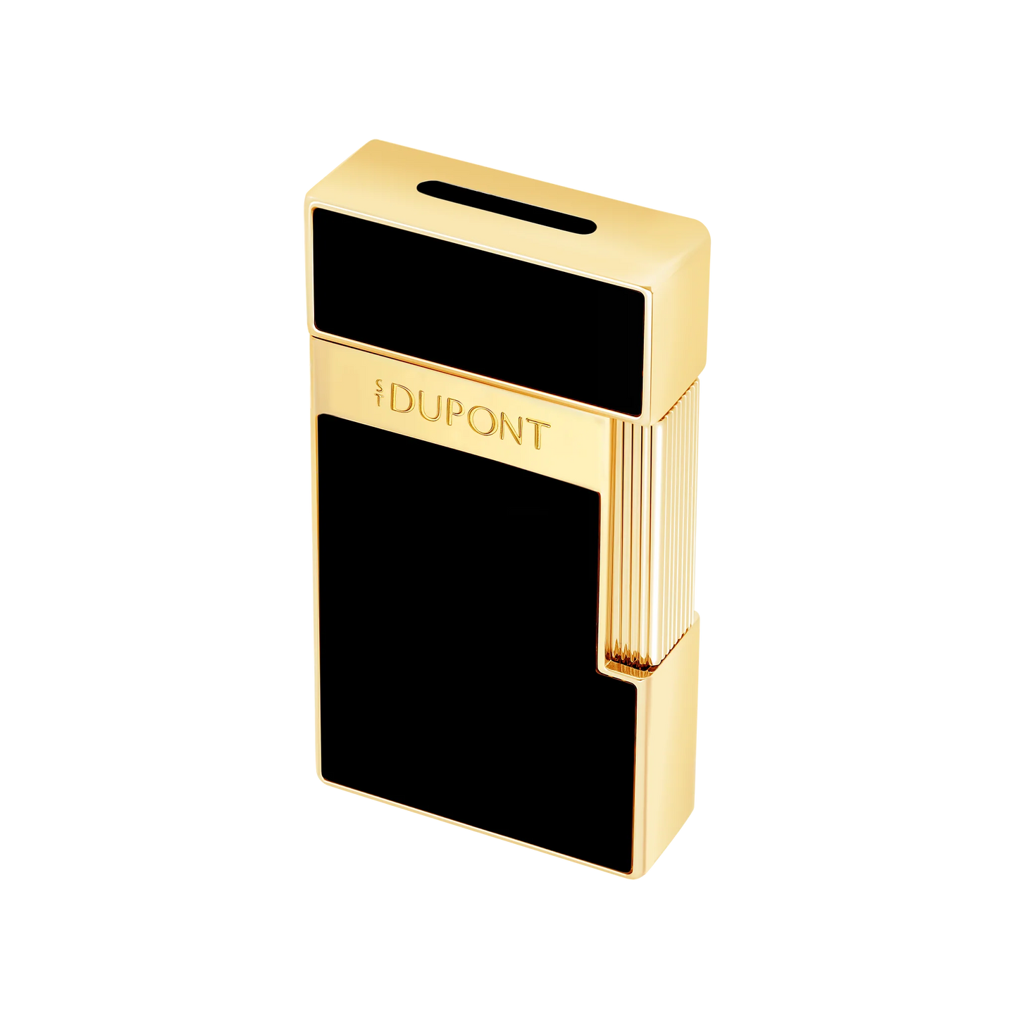 S.T. Dupont Biggy Lacquered Lighter - Black & Gold