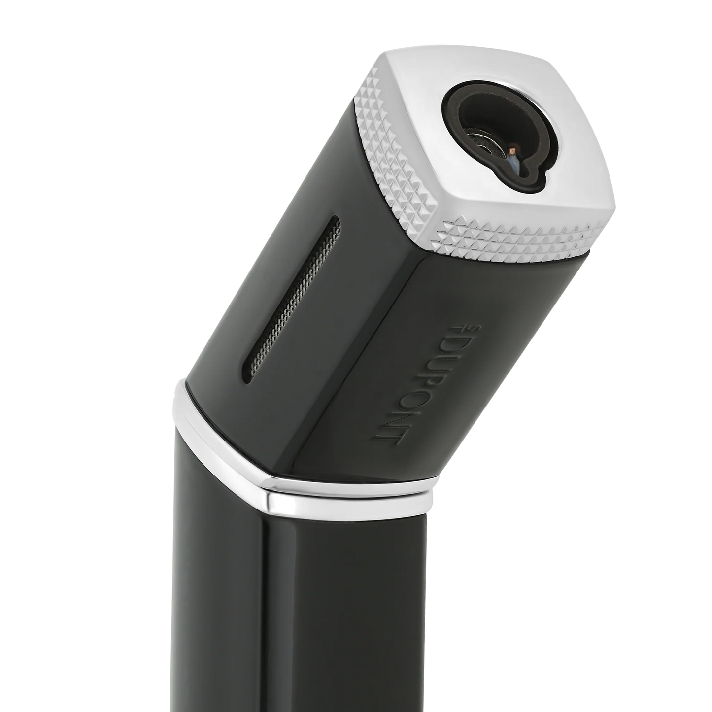 S.T. Dupont Torch Lighter - Lacquered Black with Chrome