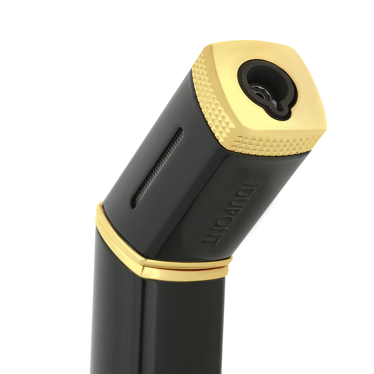 S.T. Dupont Torch Lighter - Lacquered Black with Gold