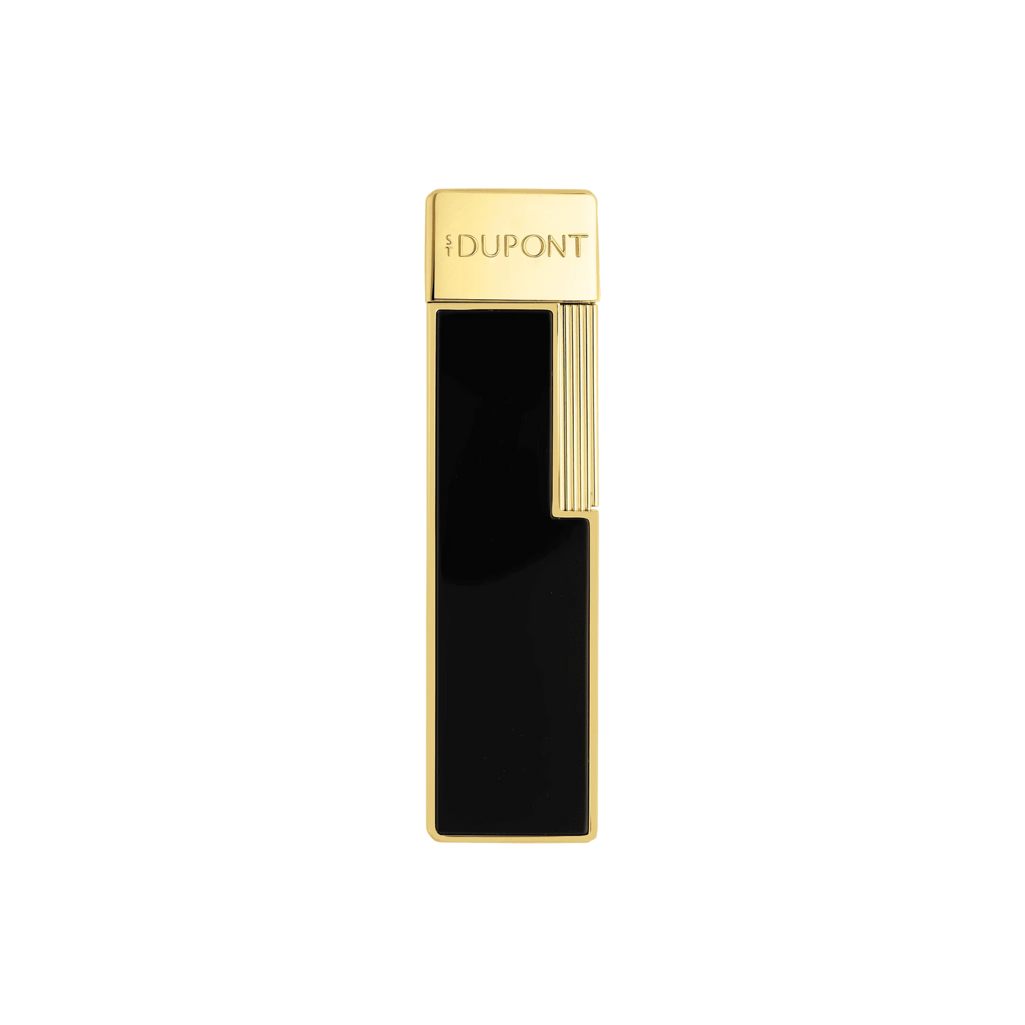S.T. Dupont Twiggy Lighter - Lacquered Black with Gold