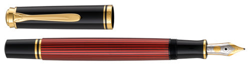 Pelikan Souverän M600 Series Fountain Pen - Black/Red