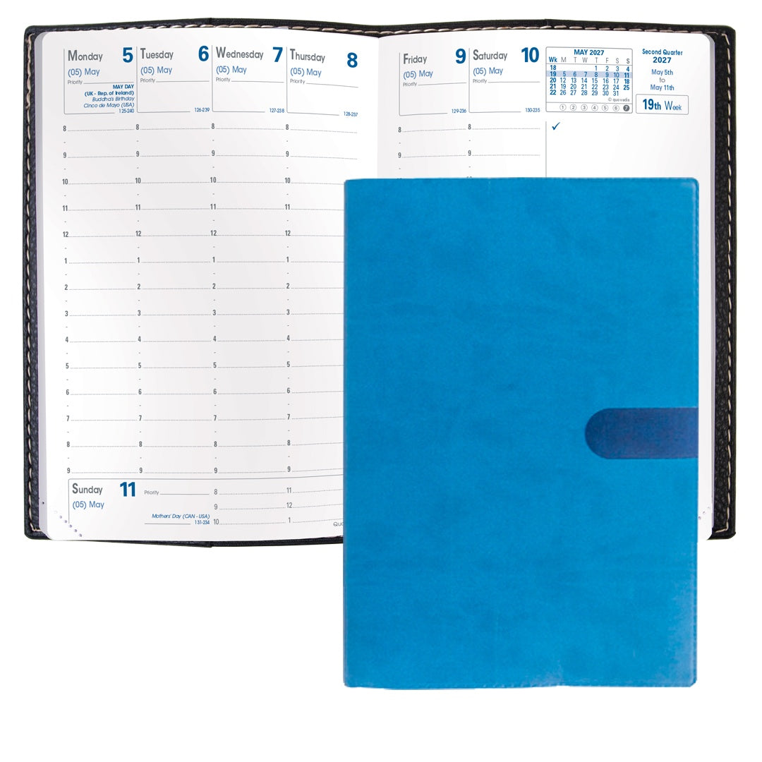 Quo Vadis 2027 Business Weekly Planner - Texas Blue