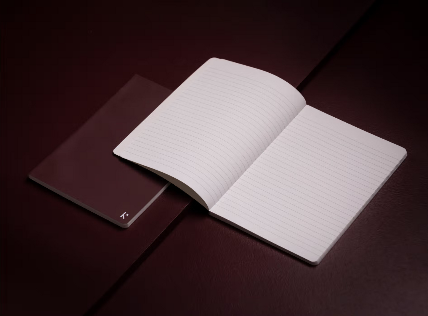 Karst B6 Stone Paper Twin Pack Journal - Burgundy (Lined)