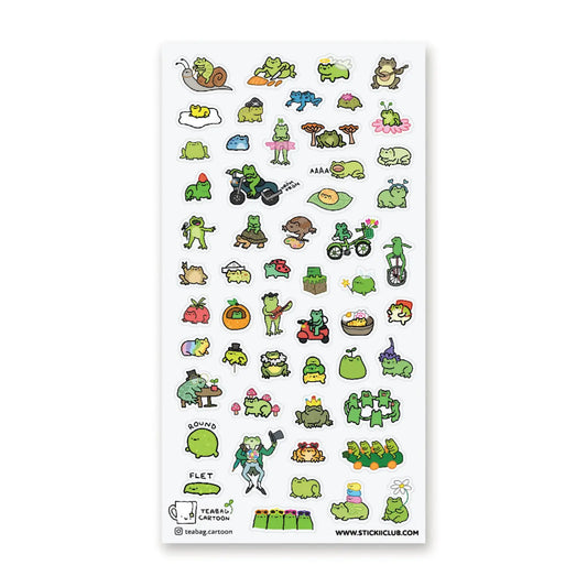 Faire Stickii Sticker Sheet - Little Frogs