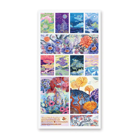 Faire Stickii Sticker Sheet - Enchanted Forests