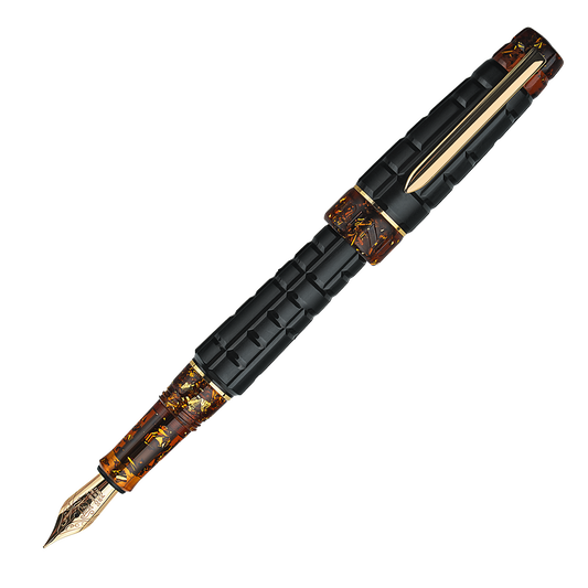 BENU Tessera Collection Fountain Pen - Black Amber