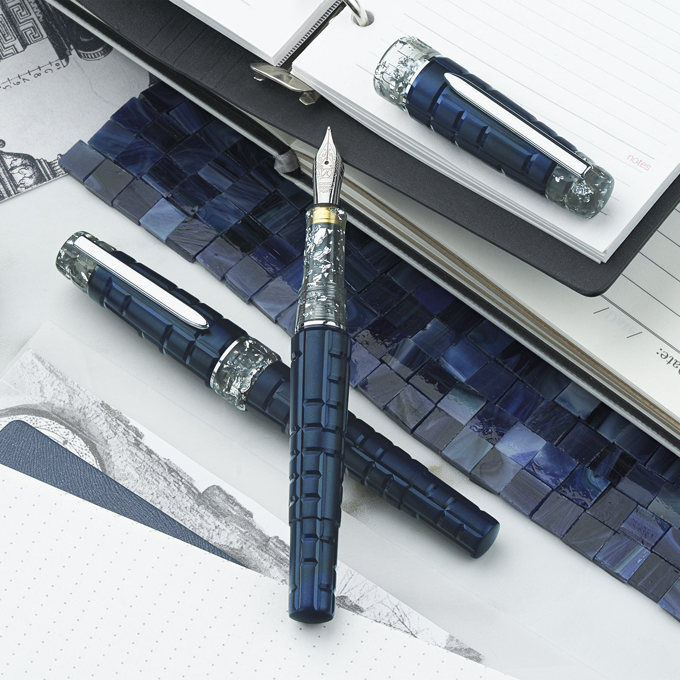 BENU Tessera Collection Fountain Pen - Galena