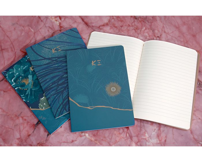 Clairefontaine #115902 Kenzo Lined A5 Notebooks (6 x 8.25) - Assorted