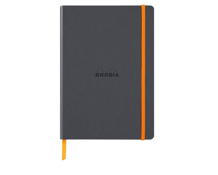 Rhodia Rhodiarama Webnotebook A5 Dog Grid Softcover - Titane