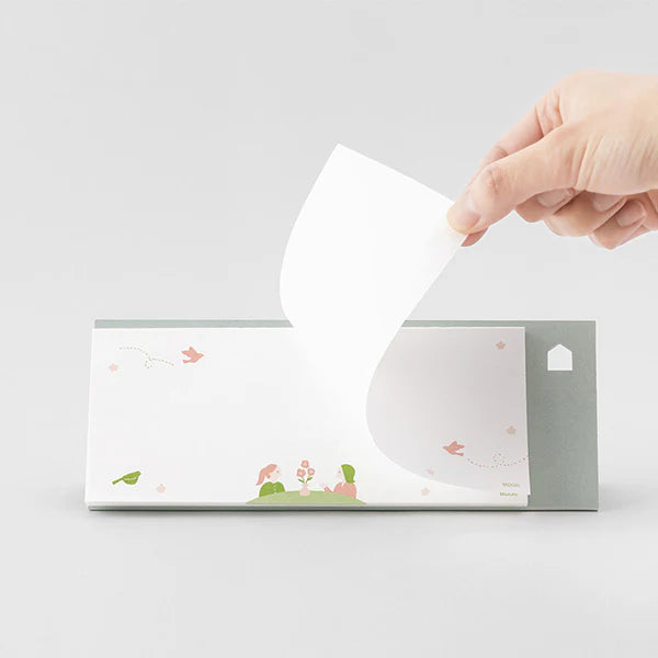 Midori Stand Memo Pad - Message (Horizontal)