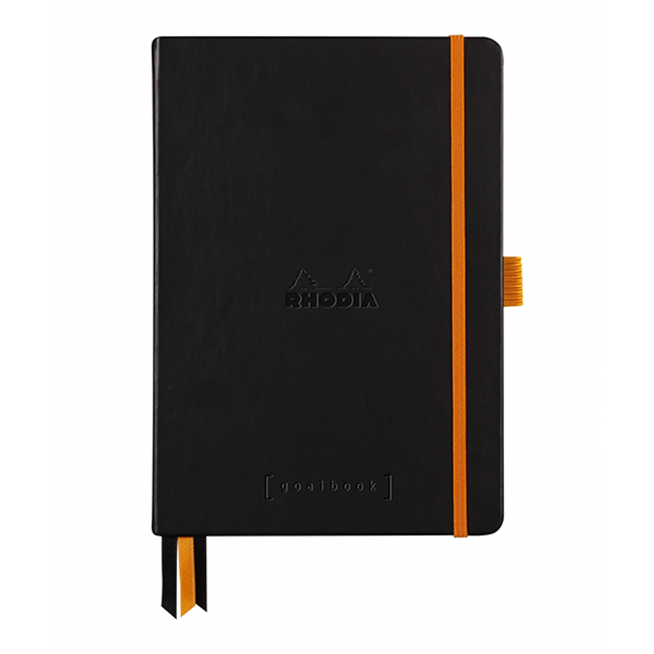 Rhodia Goal Book A5 Hardcover - Black with White Paper (Dotted)