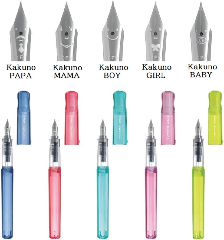 Pilot Kaküno Fountain Pen  Family Series Boy - Translucent Aqua (Medium)