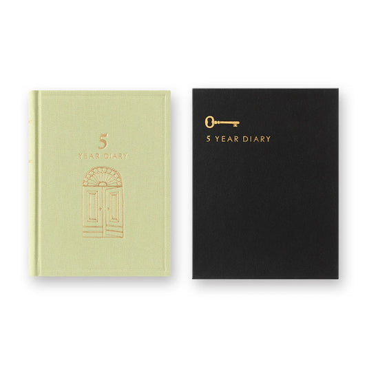 Midori 5 Year Mini Diary - Gate: Light Green