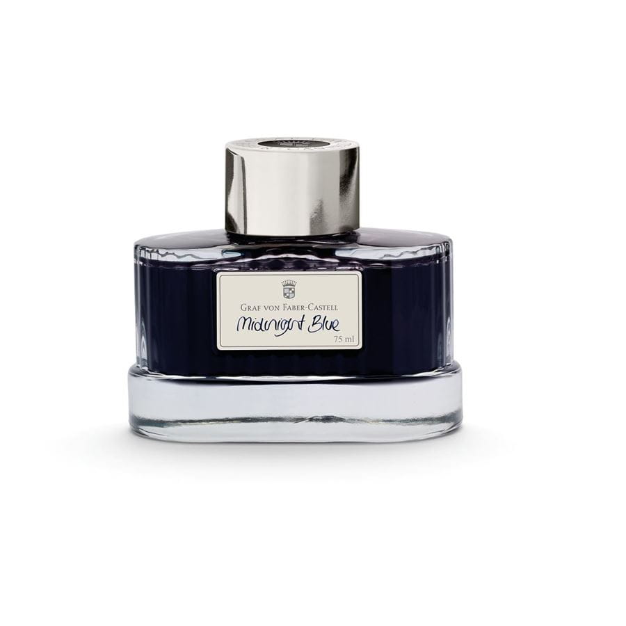 Graf von Faber-Castell Midnight Blue Bottled Ink (75ml)