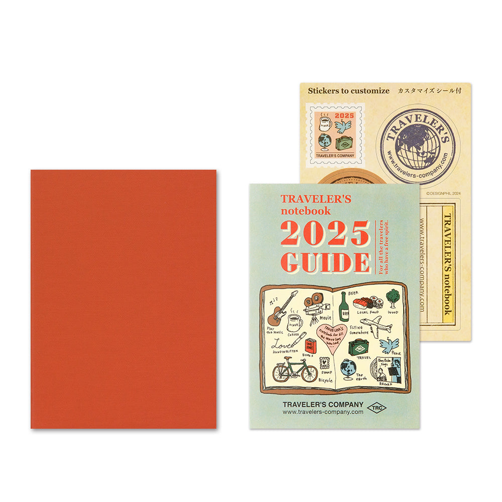Traveler's 2025 Passport Size Diary Insert - Monthly